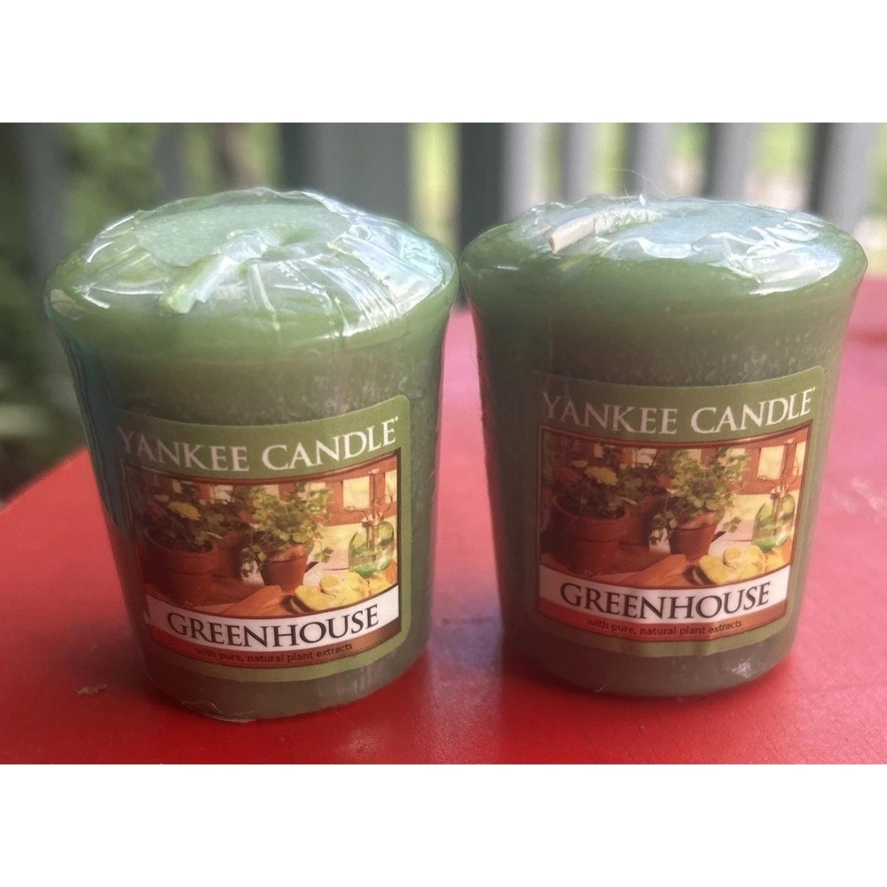 Yankee Candle GREENHOUSE Votives Retired Scent LOT OF 2